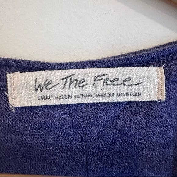 We The Free Aria Trapeze Long-Sleeve Purple Oversized Long Sleeve Top Size Small - Picture 9 of 10